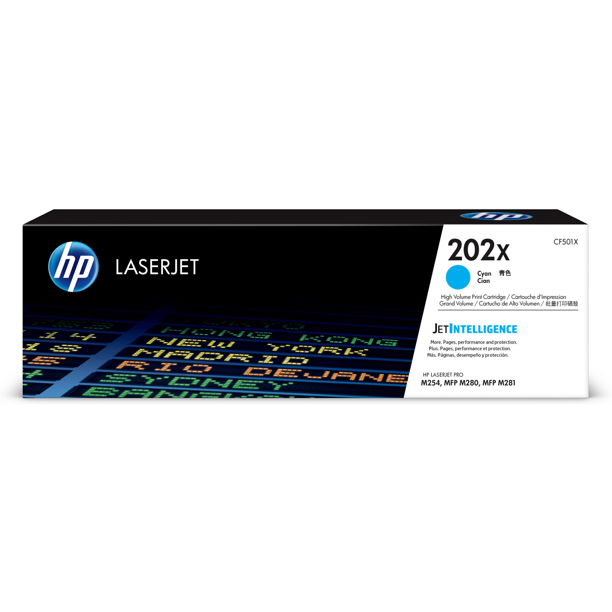 HP Toner Cartridge 202X Cyan  CF501X 
