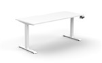 Boost Crank Single Sided Height Adjustable Workstation 1500 x750mm   White
