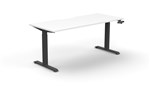 Boost Crank Single Sided Height Adjustable Workstation 1200 x750mm  WhiteBlack