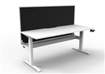 Boost Crank Single Sided Height Adjustable Workstation 1200 x750mm  White