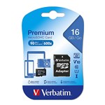Verbatim SDHC Micro Memory Card 16GB With Adapter 