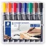 STAEDTLER LUMOCOLOR 352 Assorted Bullet Permanent Marker Wallet 8