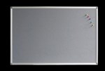 Rapidline Pinboard 900mm x 600mm Grey Felt Aluminium Frame