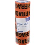 Cumberland Warning Tape 48mmx66m Fragile BlackOrange pk 6
