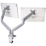 Kensington Smartfit One Touch Adjustable Dual Monitor Arm  Grey
