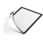 Durable Duraframe Magnetic Sign Holder A4 Black Pack of 5