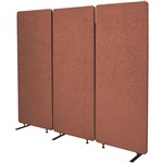 Visionchart ZIP Acoustic Divider Screen 3 Panel 1650Wx1830H Copper