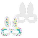 Cardboard Easter Bunny Mask  Pk 30