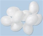 Poly Foam Eggs 70mm  Pk 10