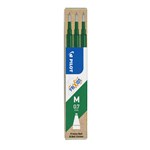Pilot Frixion Ball 07mm Pen Refill Green Pk 3