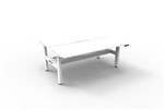 Boost Back To Back Workstation Height Adjustable  1200 x750mm  White