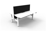Boost Back To Back Workstation Height Adjustable  1200 x750mm  White