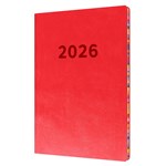 2026 Collins Edge Rainbow Diary A5 Week to a View Red