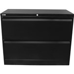 Go Lateral Filing Cabinet  2 Drawer  Black 
