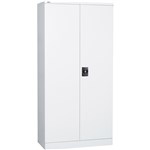 Go Swing Door Stationery Cupboard  2000 x910 x450mm  White
