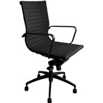 Ergonomic Executive Chair PU605M With Arms  Black  enquire about assembly