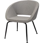 Opal Tub Visitor Chair  Light GreyBlack  enquire about assembly