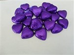 Chocolate Hearts silver foil 1kg 120