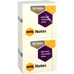 Marbig Sticky Notes 75mm x 75mm Yellow   Pack Of 12