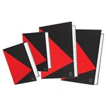 MARBIG RED BLACK NOTEBOOK A4 with Index 200pg 