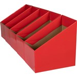 Marbig Book Boxes Large Red Pk5