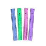 MARBIG PLASTIC RULER 30cm Fluorecent Assorted 