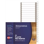 Avery L7411 Dividers Plastic A4 AZ Index Tabs White
