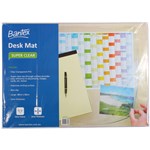 Bantex Transparent Desk Mat Clear 49x65cm 