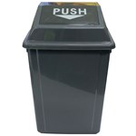 CLEANLINK RUBBISH BIN With Bullet Lid 60Litres Grey  