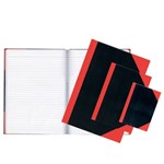 COLLINS RED BLACK NOTE BOOKS A6 Feint 100Leaf 