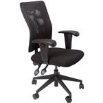 Ergonomic Mesh High Back Operator Chair With Arms AM100  Black  enquire about assembly