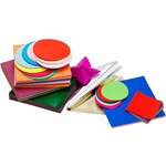Assorted Colour Paper Squares  Gloss  254mm  Pack Of 360 Sheets