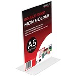 DEFLECT O SIGN MENU HOLDER A5 Portrait Double Sided 
