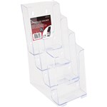 DEFLECT O BROCHURE HOLDERS DL 4 Tier Free Stand W Mount 