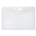 Document Wallet A4 Poly Button Closure Clear