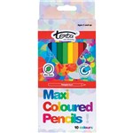 Texta Maxi Triangular Colour Pencils Assorted Bx10