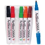 Artline 500a Whiteboard Marker Assorted Wallet 6  Bullet Tip