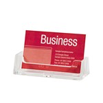 Business Card Holder  Landscape  Clear Plastic