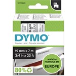 Dymo D1 Label Tape 19mmx7m Black on Clear 