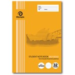 OLYMPIC NOTEBOOKS NSW PRIMARY  32Page  4mm Double Ruled Guide  Old Gold 