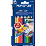 STAEDTLER AQUARELL PENCILS Noris Club Asst Colours Pk12 