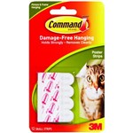 3M Poster Adhesive Wall Strips  Pack 12