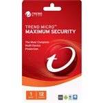 TREND MICRO MAXIMUM SECURITY 1 Device 1 Year 