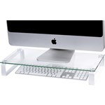 Esselte Glass Monitor Stand  60cm  White Legs