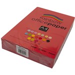 Rainbow Office Copy Paper A4 80gsm Bright Red  Pk 500