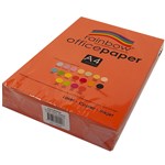 RAINBOW 80GSM OFFICE PAPER A4 Orange 500 Sheets Ream  