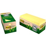 Post It Note Recycled Cabinet Pack Yellow 76x76  Pk24