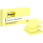 Post It Pop Up Note 76x76mm Lined Yellow Pk6