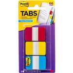 Post It Durable Tabs  Blue Red Yellow 25x38mm  Pk 66
