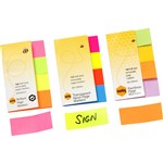 MARBIG RAINBOW PAGE MARKERS 20x50mm 160Sht Assorted Pack of 160